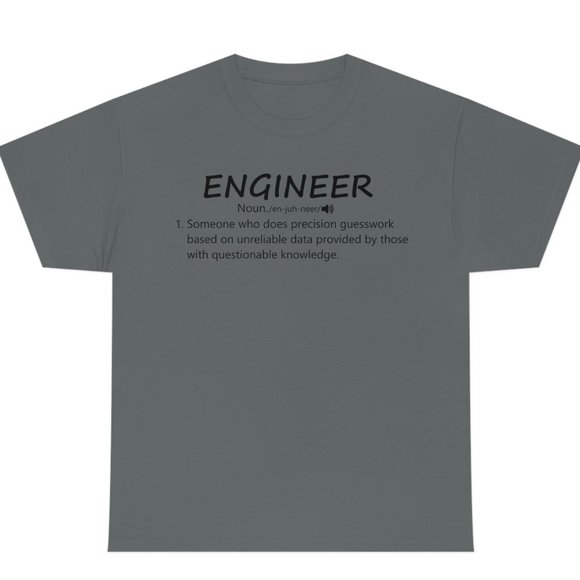 Engineer Gift, Engineer Definition Shirt, Engineer Tshirt, Gifts For Engineers - Picture 1 of 4
